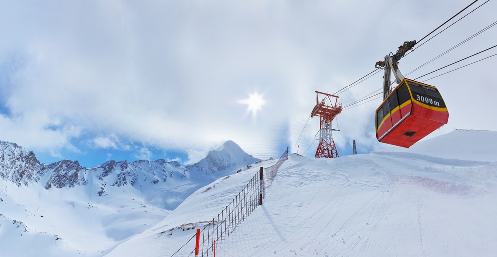glacier ski resorts in Europe
