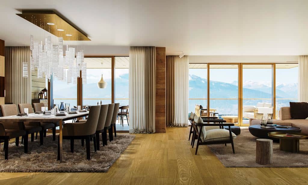 Five Bedroom Ski Apartments For Sale In Crans Montana, Switzerland