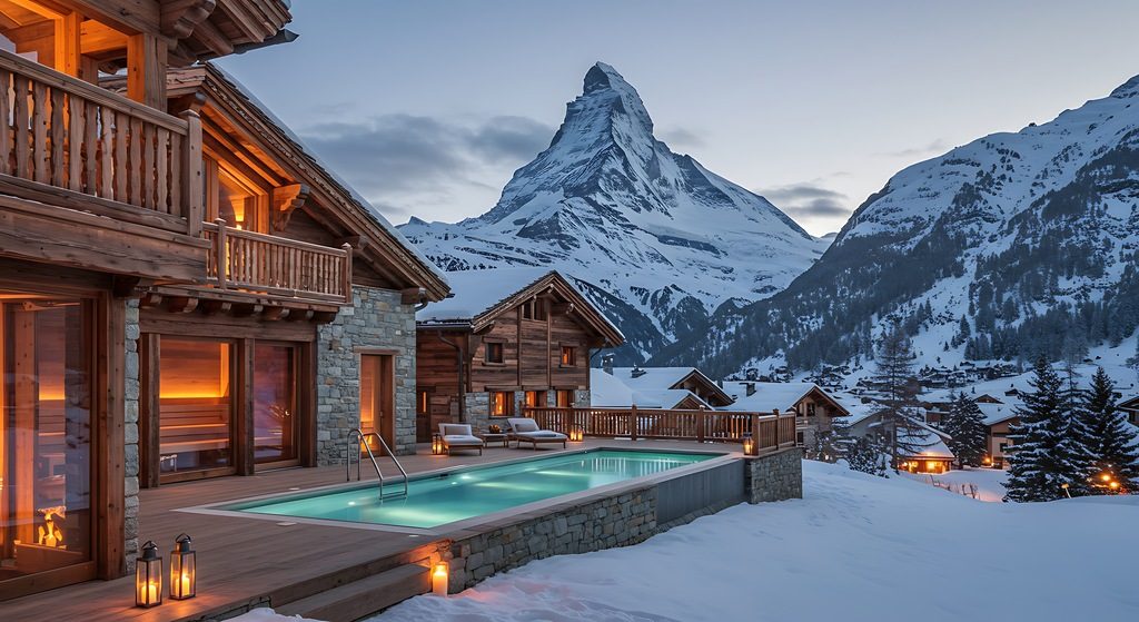 Luxury Swiss Chalet, Swiss Alps Luxury Swiss Chalet, Swiss Alps